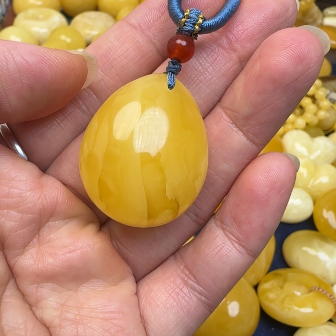 蜜蜡未镶嵌颈饰天然蜜蜡