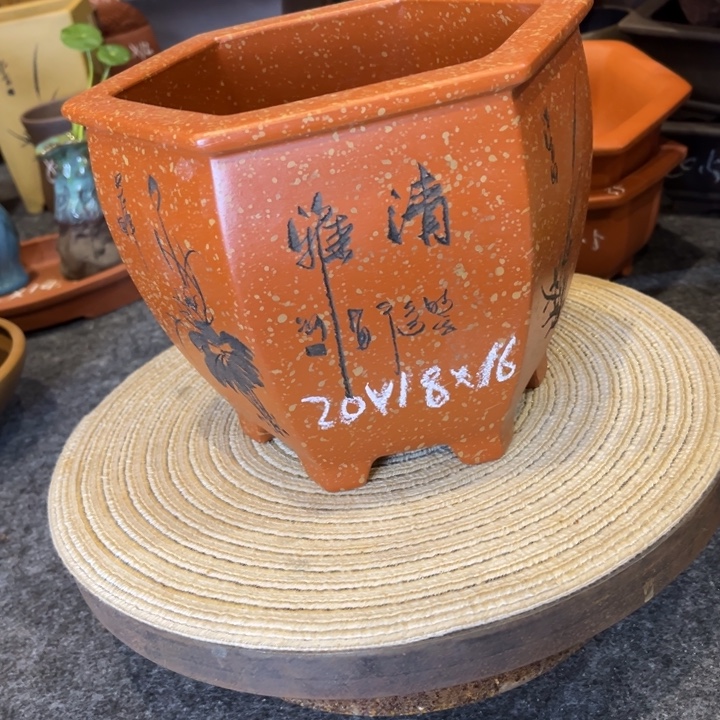 紫砂花盆紫砂花盆