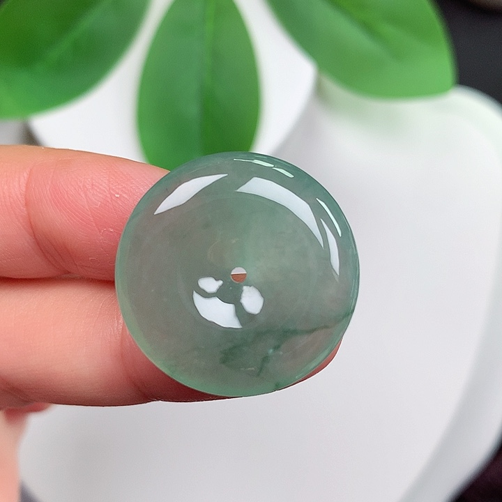 颈饰未镶嵌翡翠平安扣 24x5.3mm