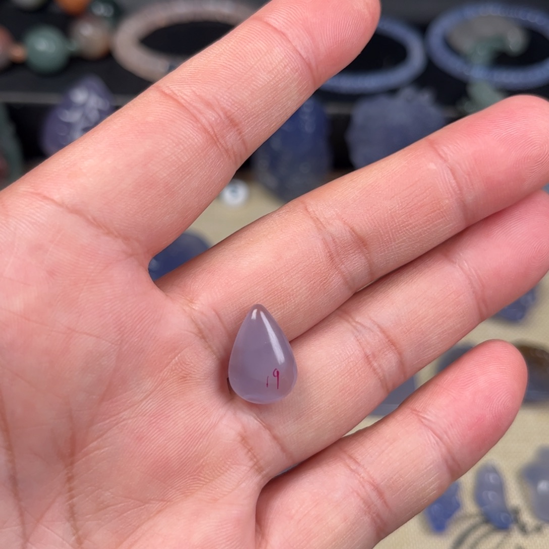 未镶嵌吊坠(不含链)玛瑙/玉髓蓝玛瑙吊坠