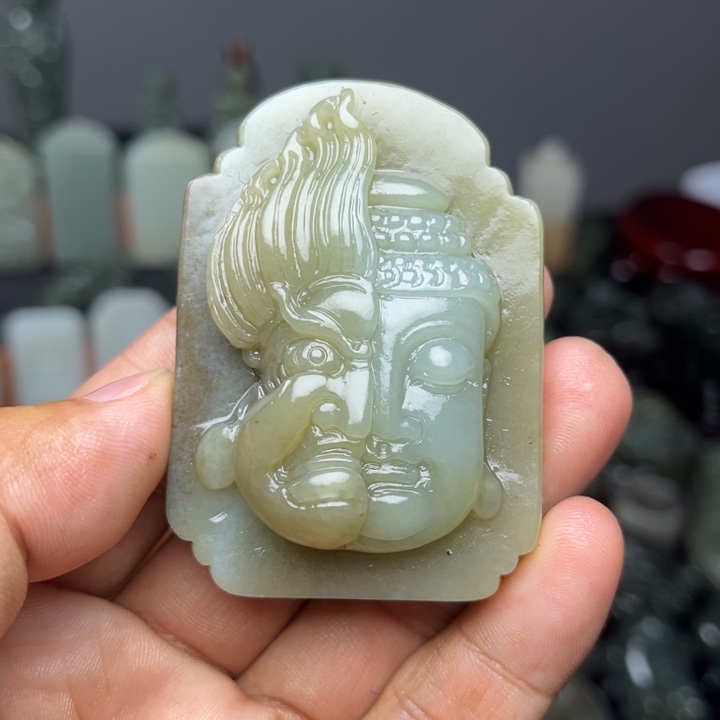 和田玉未镶嵌挂件