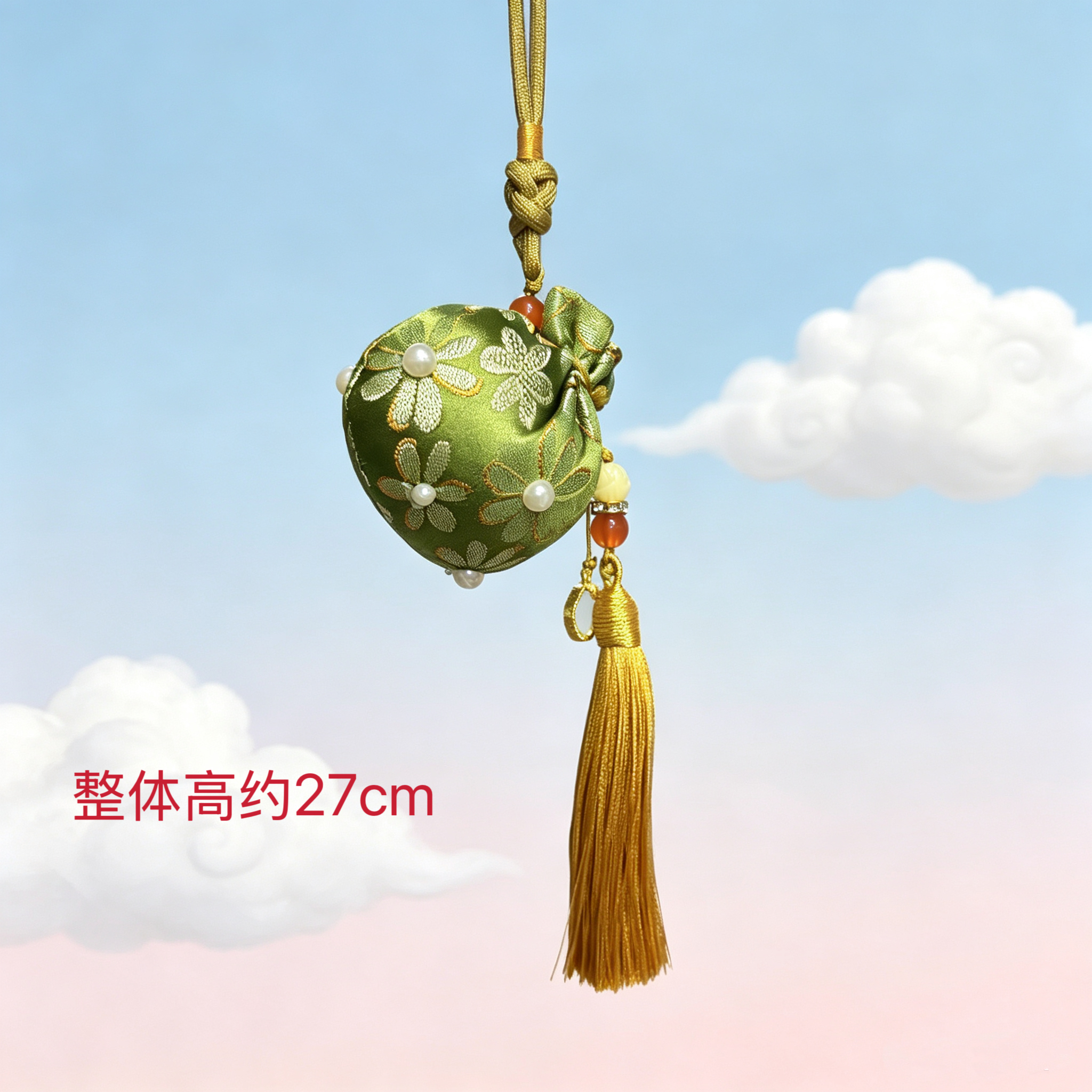 端午新款 《珠光宝气钱袋子》祈福香囊包挂件