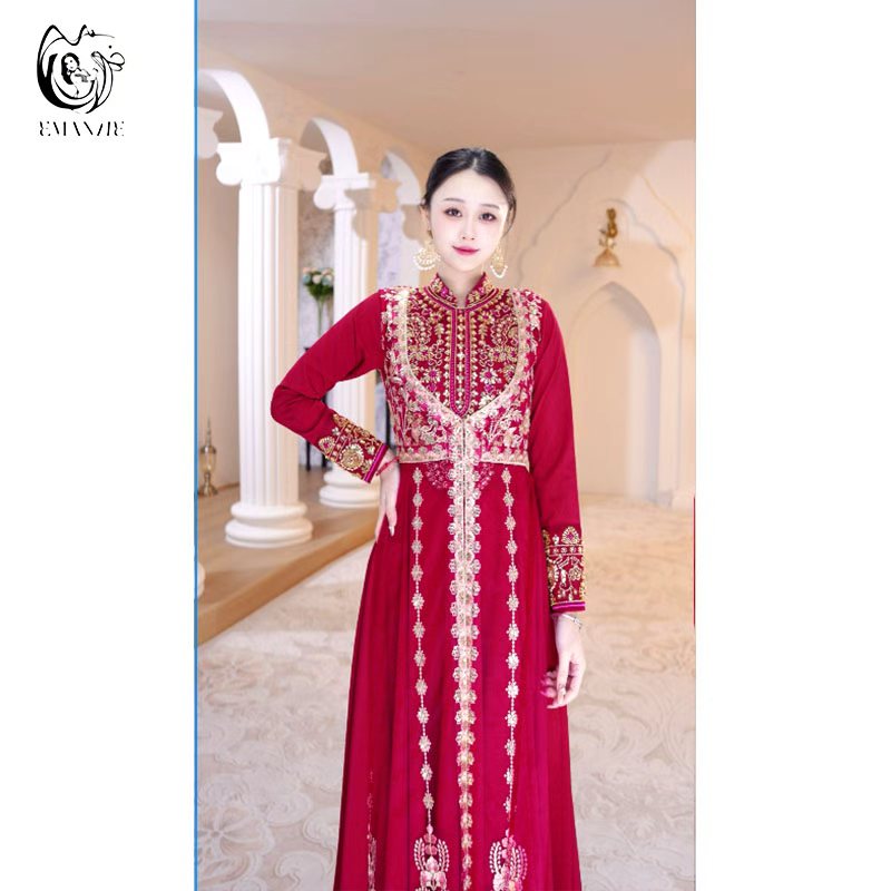 W25Q05异域风情印度舞蹈服民族风女时尚百搭长外披新疆舞蹈服装