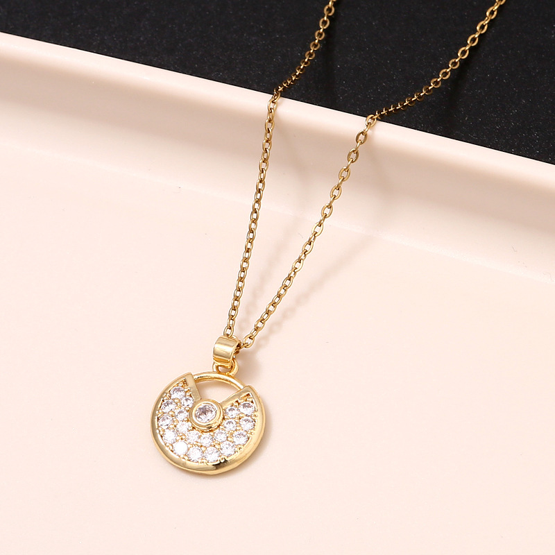 合金项链合金项链简洁网红项链金色饰品锁骨链女气质小众百搭