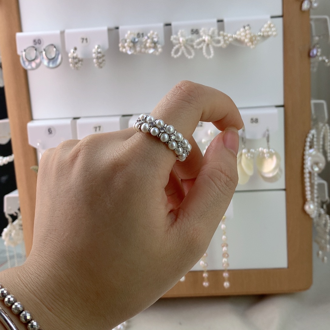 未镶嵌耳饰淡水珍珠