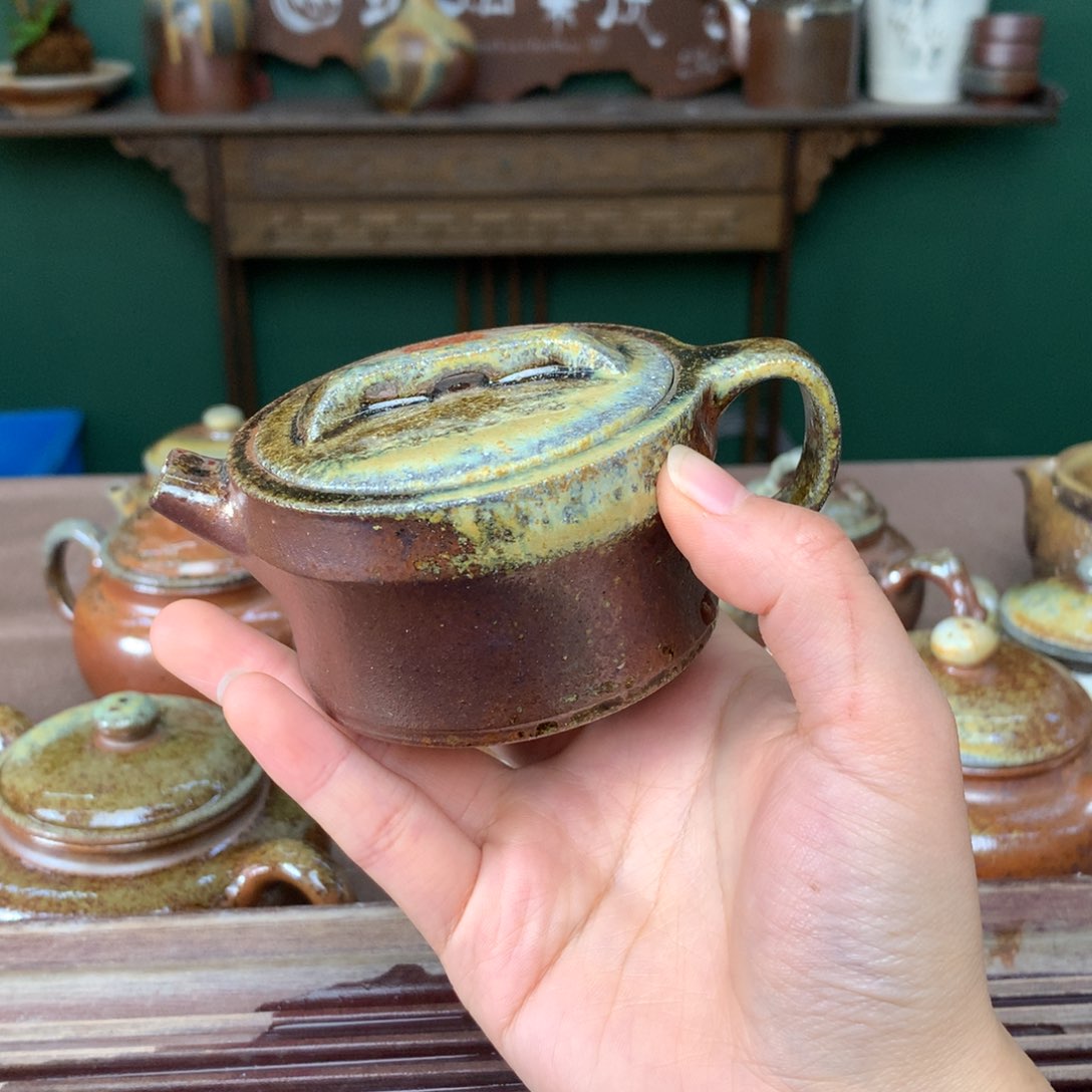 紫砂柴烧纯自然柴烧