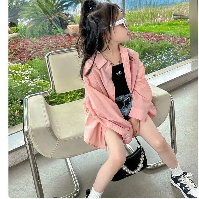 儿童春夏百搭衬衫洋气时尚