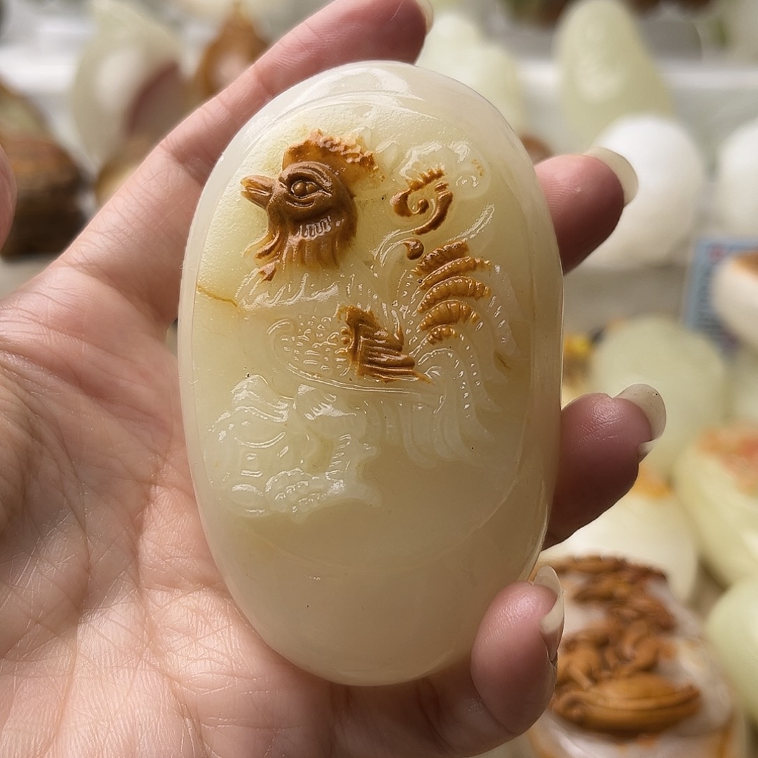 石材古青石不退换鸡