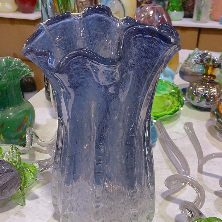 琉璃琉璃花瓶高33口18