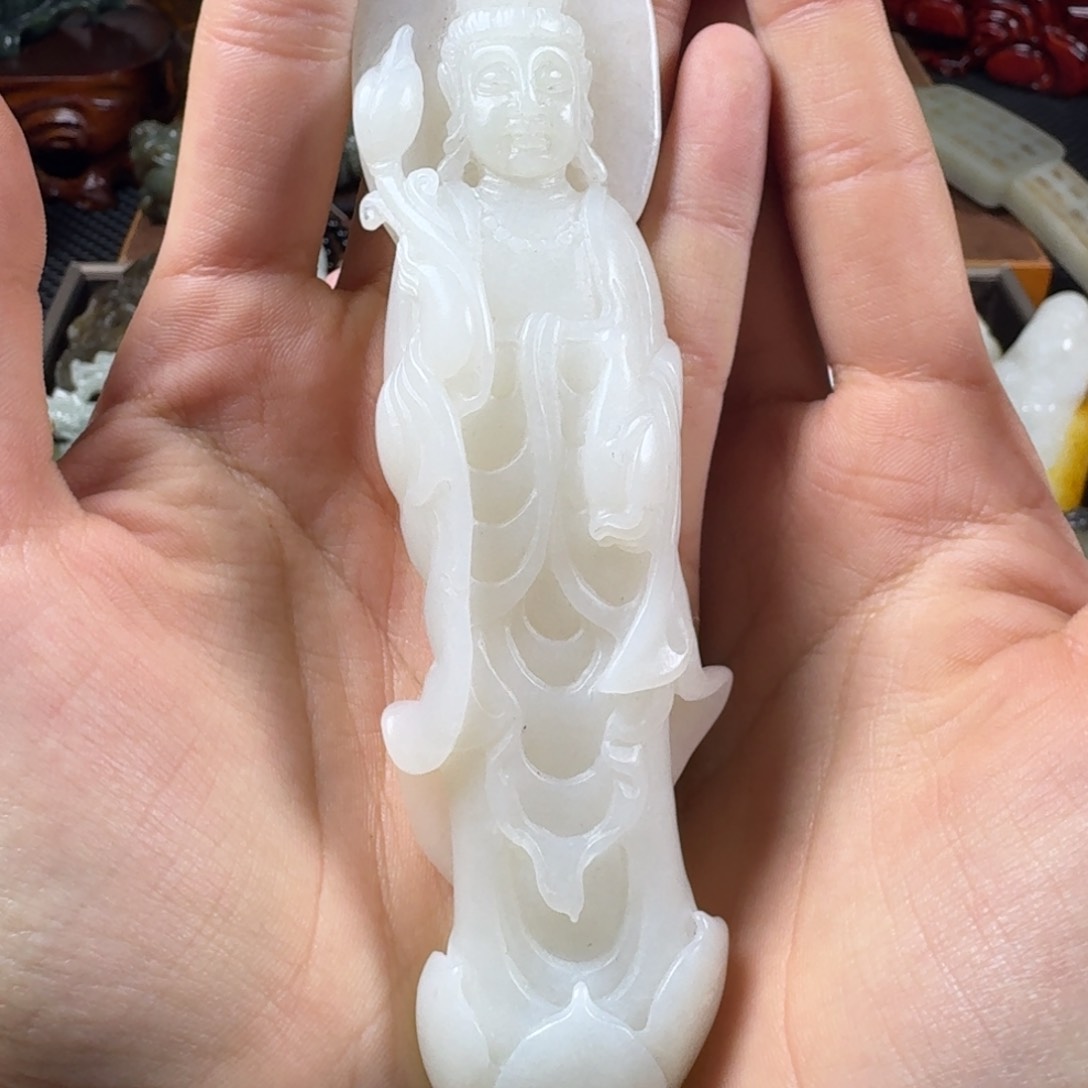 和田玉挂件未镶嵌大**天