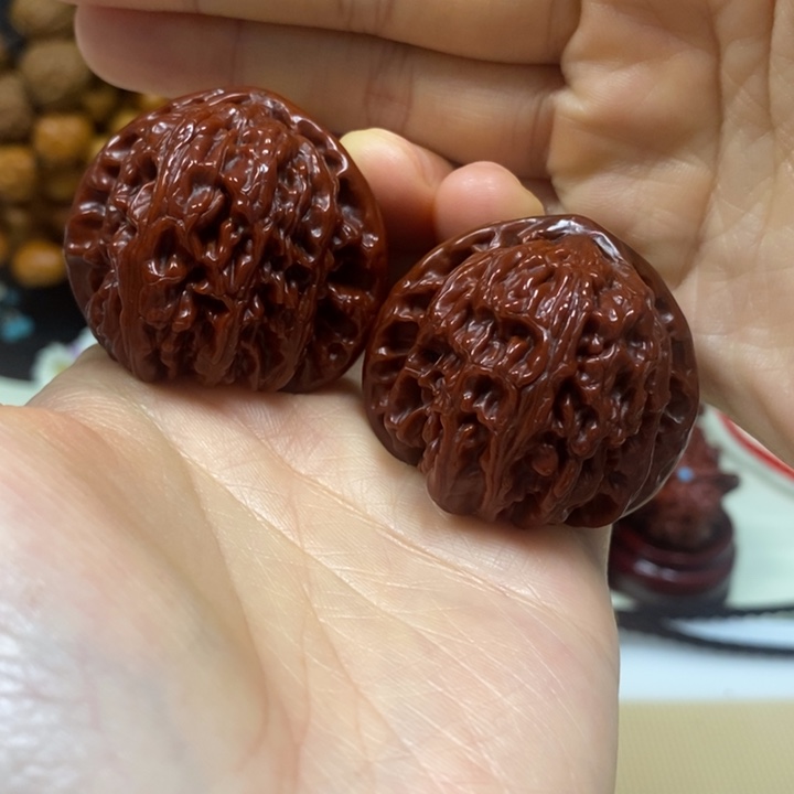 吊坠文玩核桃三角白41