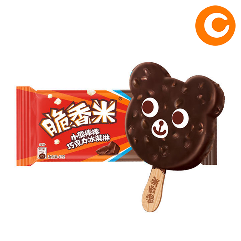 德芙脆香米小熊棒棒巧克力口味冰淇淋42g