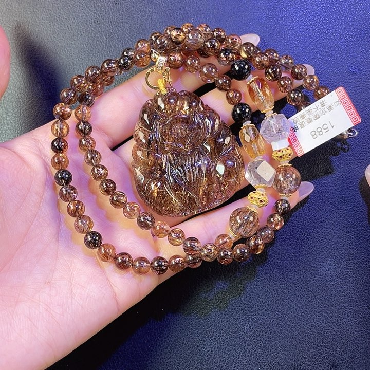 水晶黑金超七未镶嵌