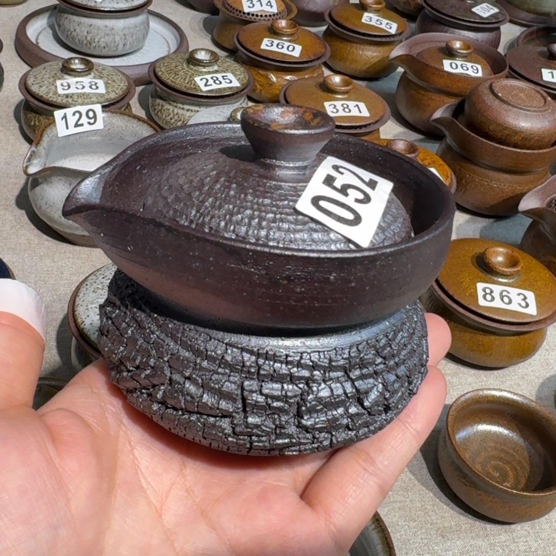瓷粗瓷茶具素色盖碗