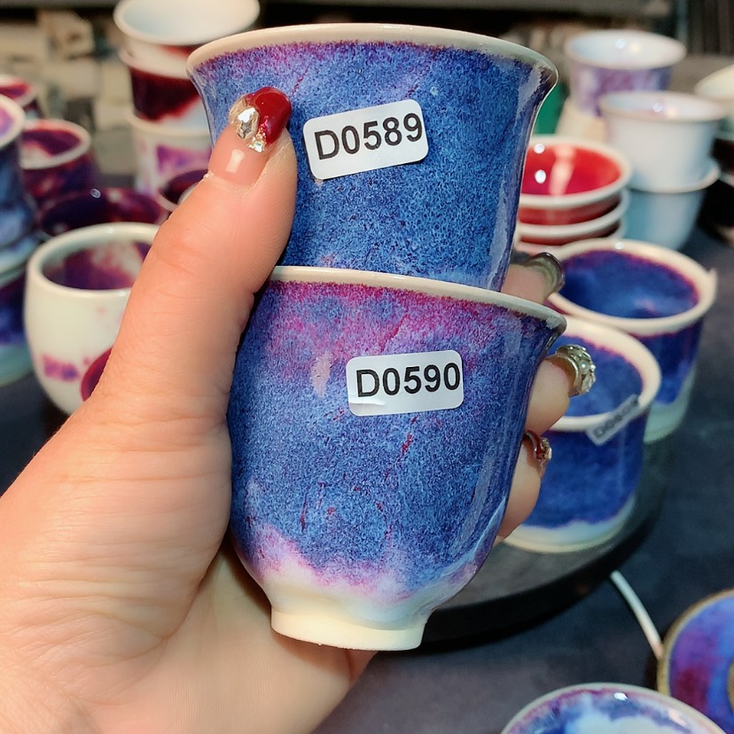 【闪购商品】钧瓷主人杯摆件工艺品