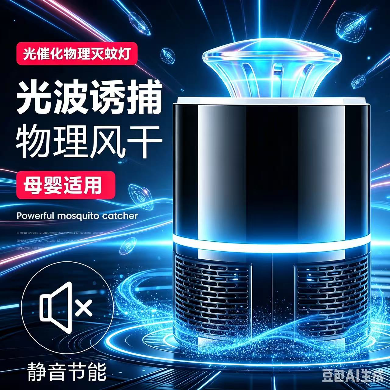 S【升级款】家用静音无辐射灭蚊灯大吸力驱蚊神