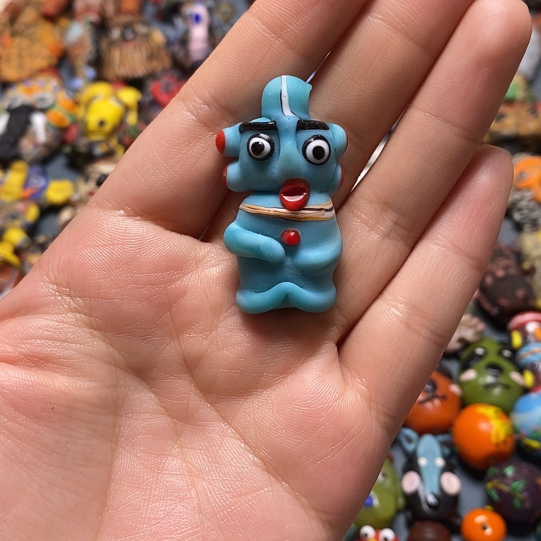 琉璃颈饰印度尼西亚吊坠