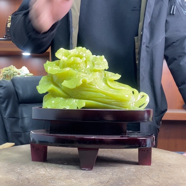 蛇纹石玉（覆膜）珠宝奇石未镶嵌?****?