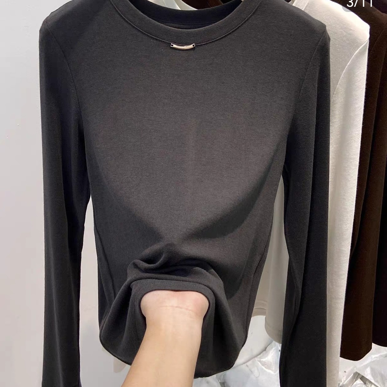 新款大码6631软糯亲肤时尚百搭磨毛上衣（以直播间实物为准）