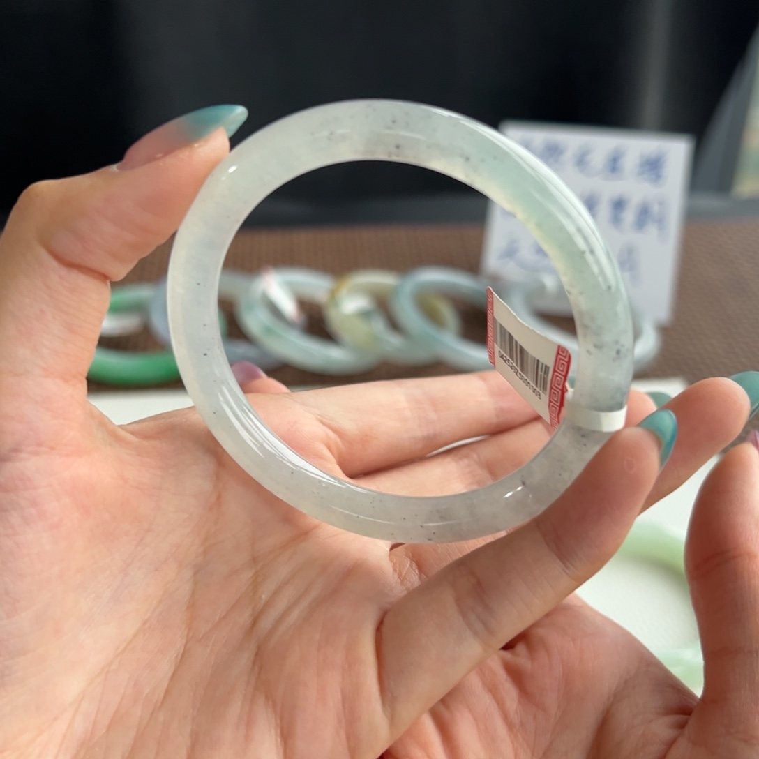 翡翠未镶嵌手镯10号 57.7