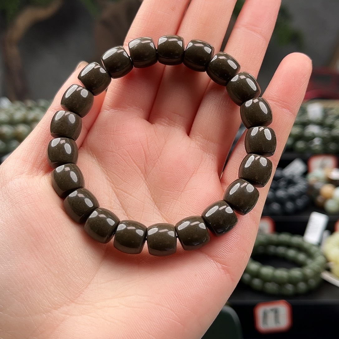 和田玉未镶嵌手链