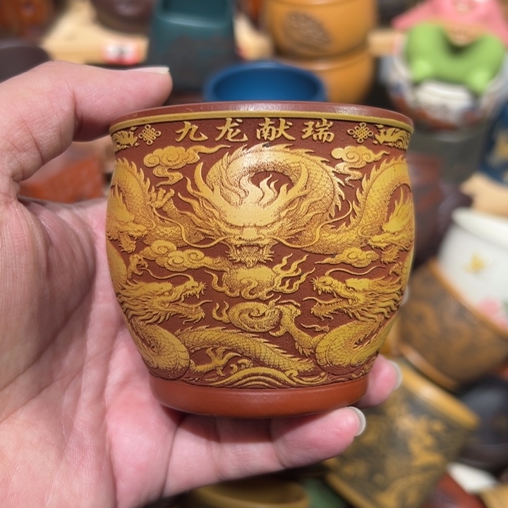 紫砂茶杯宜兴紫砂主人杯