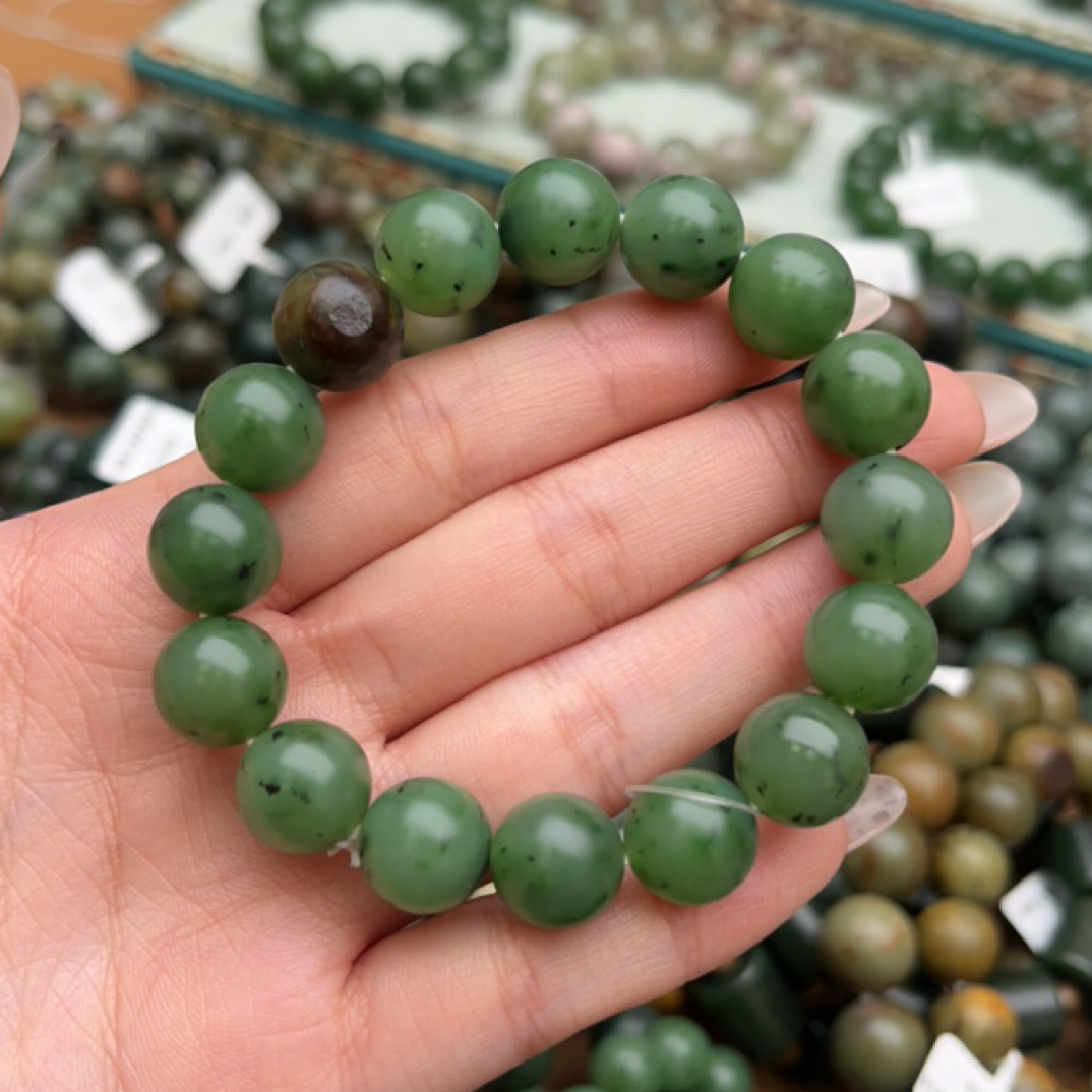 和田玉手串1205z拍一发一