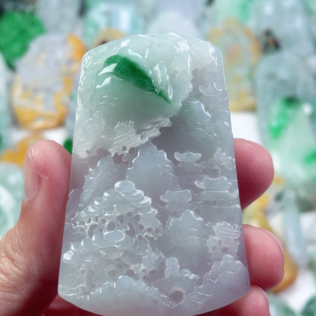 翡翠未镶嵌吊坠(不含链)