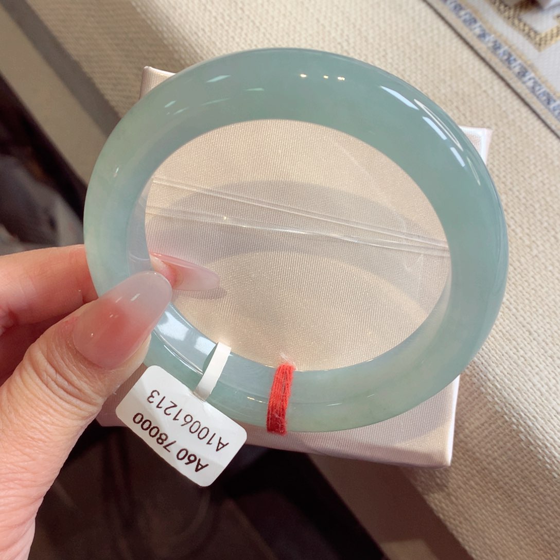 翡翠手镯未镶嵌正圈60（37号）89