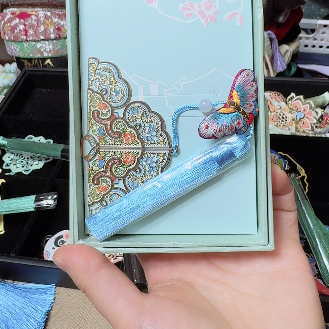 织绣非遗苏绣书签