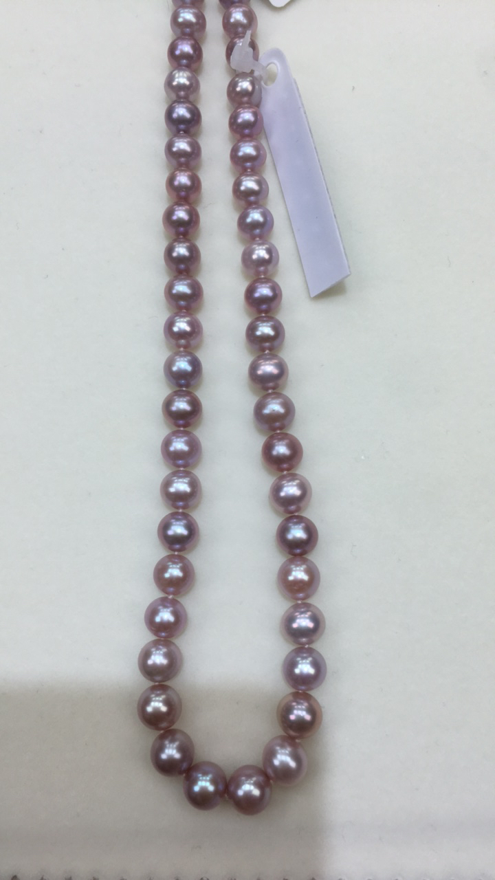 8/9炫彩紫珠细腻项链新品