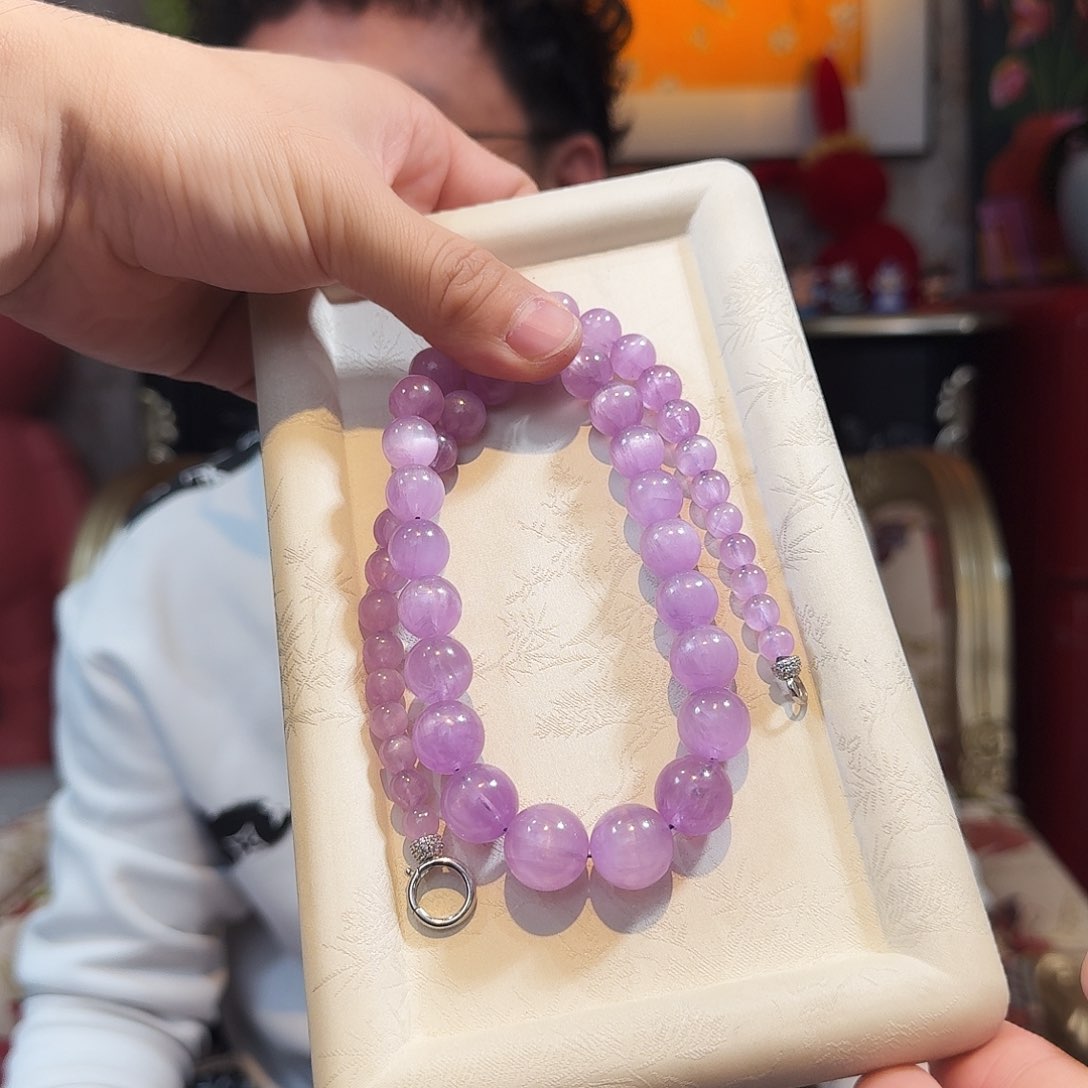 锂辉石手串未镶嵌手串