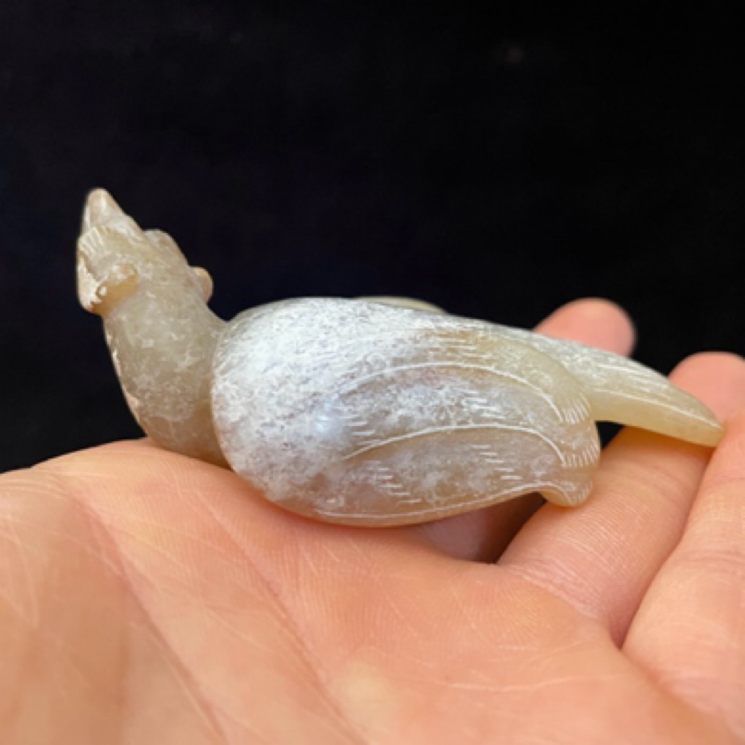 和田玉 凤鸟玉质细腻油润饱满