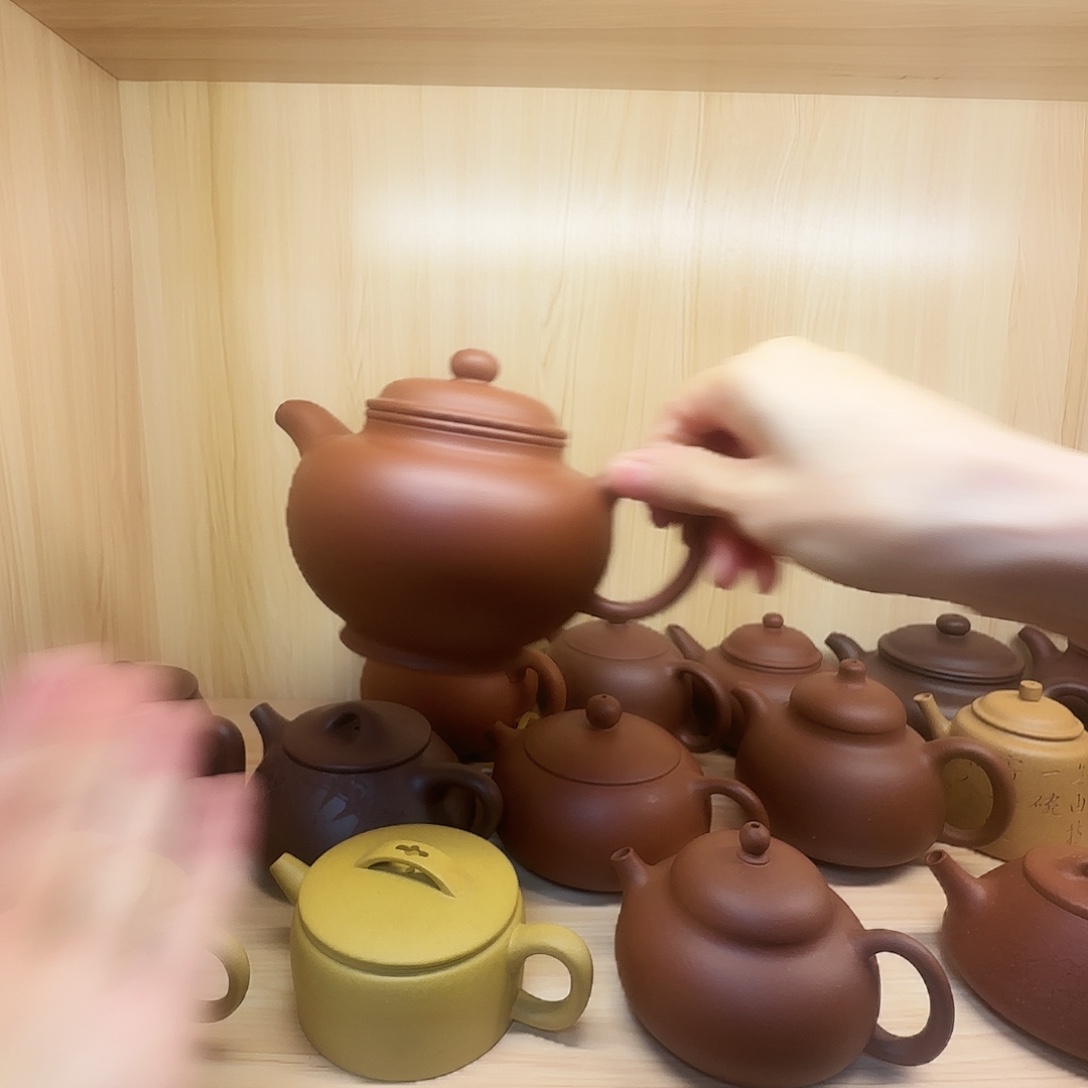 紫砂茶壶国工蒋洁半手工清水泥掇只450