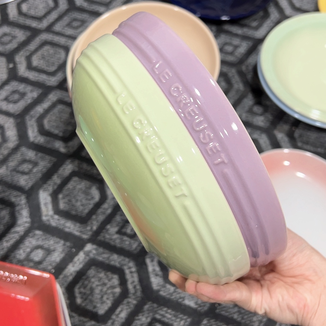 陶瓷 ×+++八英寸深pan 抹茶绿 浅紫色
