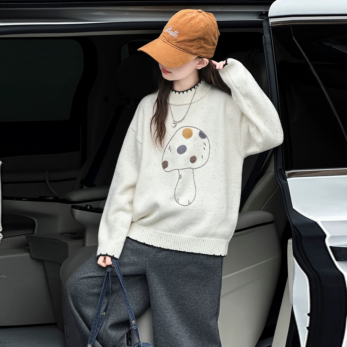 女童毛衣套装2025新款儿童洋气韩版宽松套头两件套中大童时髦百搭