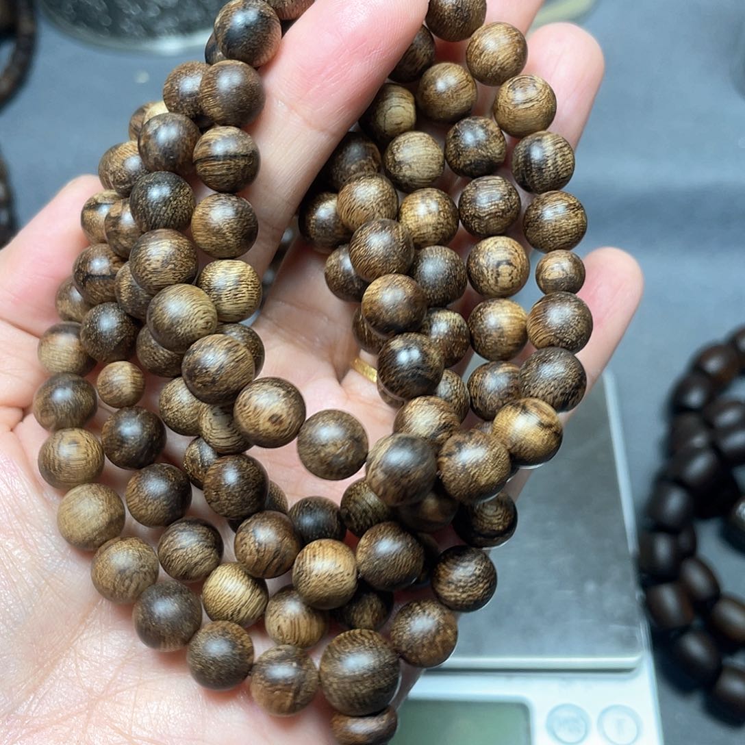 手串沉香白棋瘤疤0.8