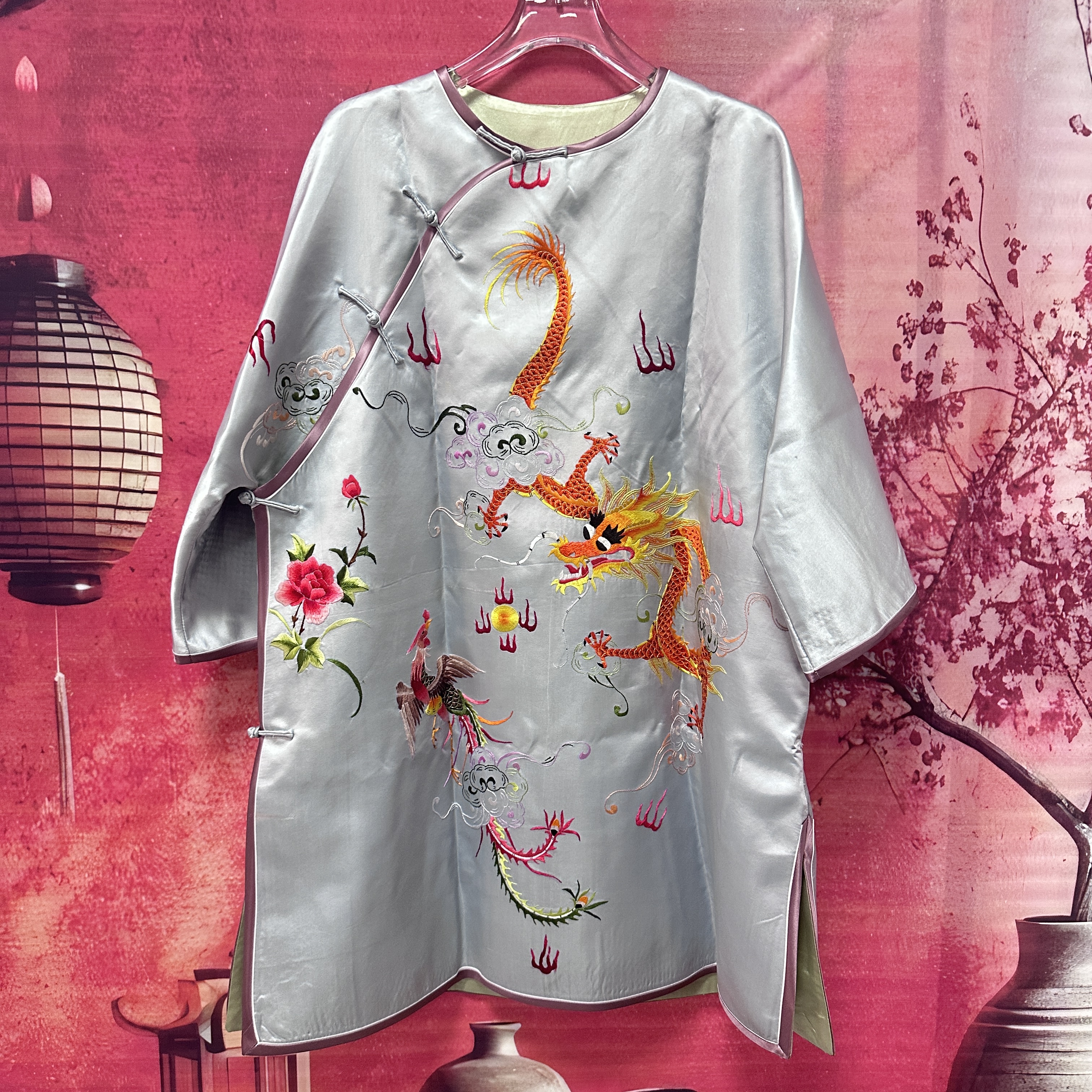 【手工刺绣老锈太太服1099】老软缎面料新中式国风复古太太服上衣