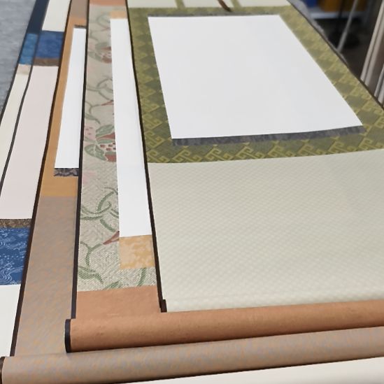 全绢布挂轴不带日历5个