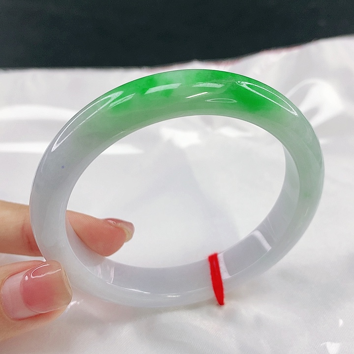 翡翠未镶嵌手镯圈55，18014