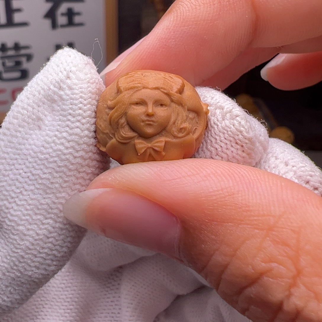 猴头核桃把件17左右尺寸恶魔美女全品有正常封口线