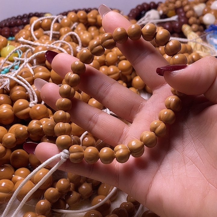 七***手串猴头核桃10尺寸镜面柯基屁桃手持全品无暇