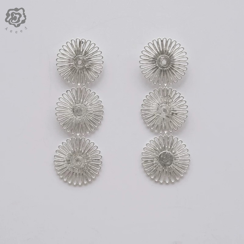 925银耳饰 【弗洛拉】925银花神耳环手工镂空民族感特别气质款耳坠