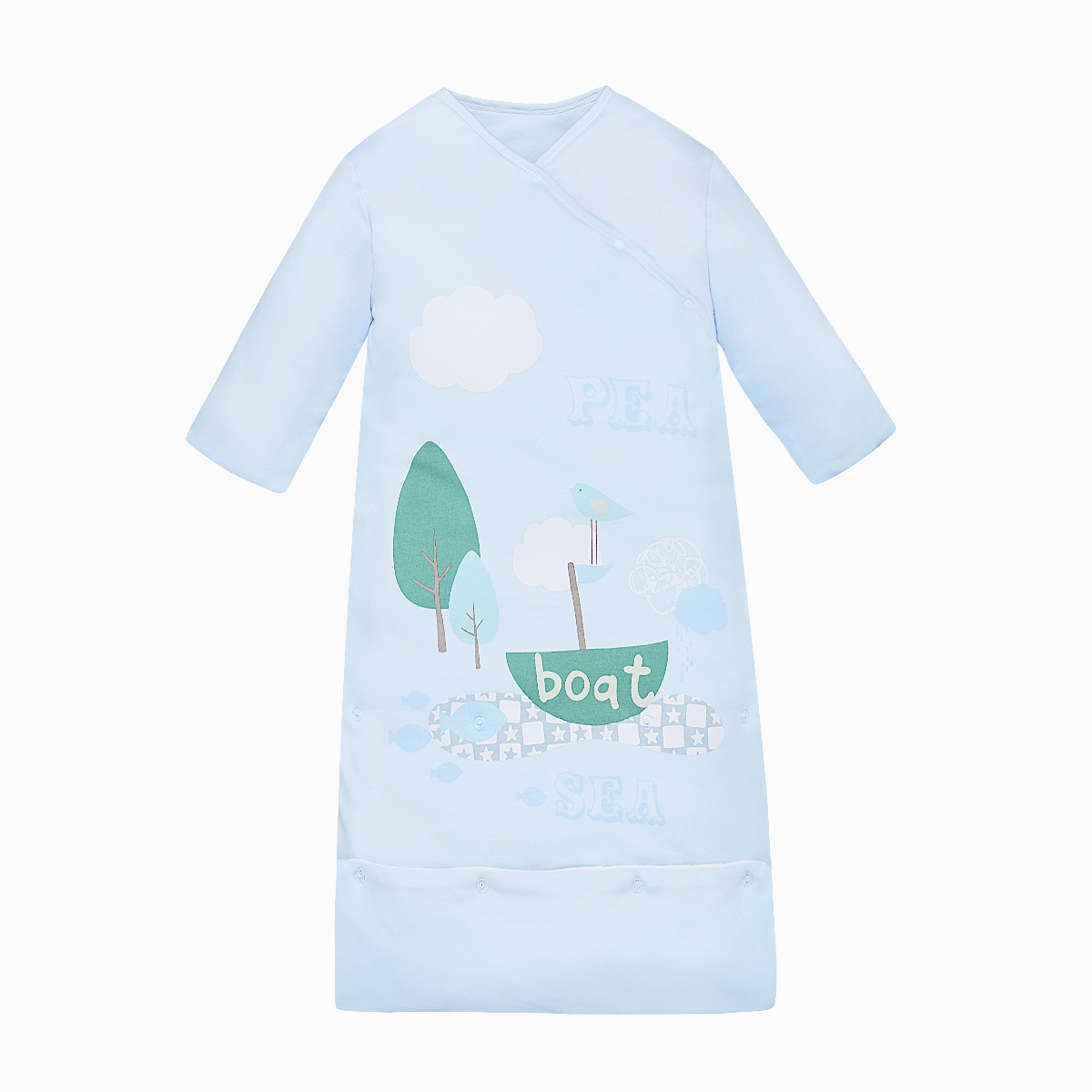 厂家清仓可调节成长睡袋宝宝夹棉睡袋防踢被婴儿连体睡袋微瑕疵