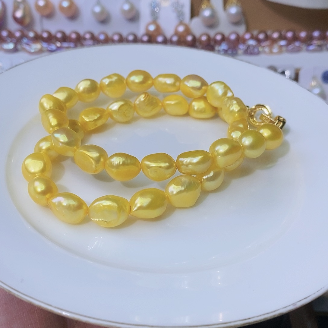 淡水珍珠颈饰合金