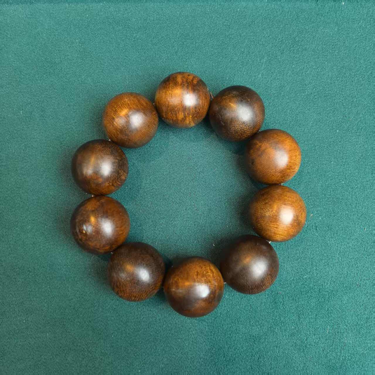 B057【鼎盛】海南黄油格单圈手串