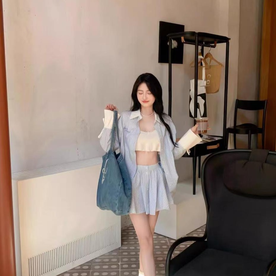 大容量牛仔包2025新款潮流时尚刺绣线条托特包上班通勤单肩大包女