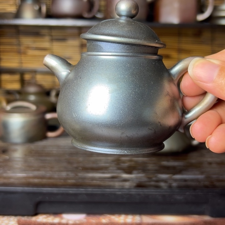 紫泥壶柴烧坭兴陶壶