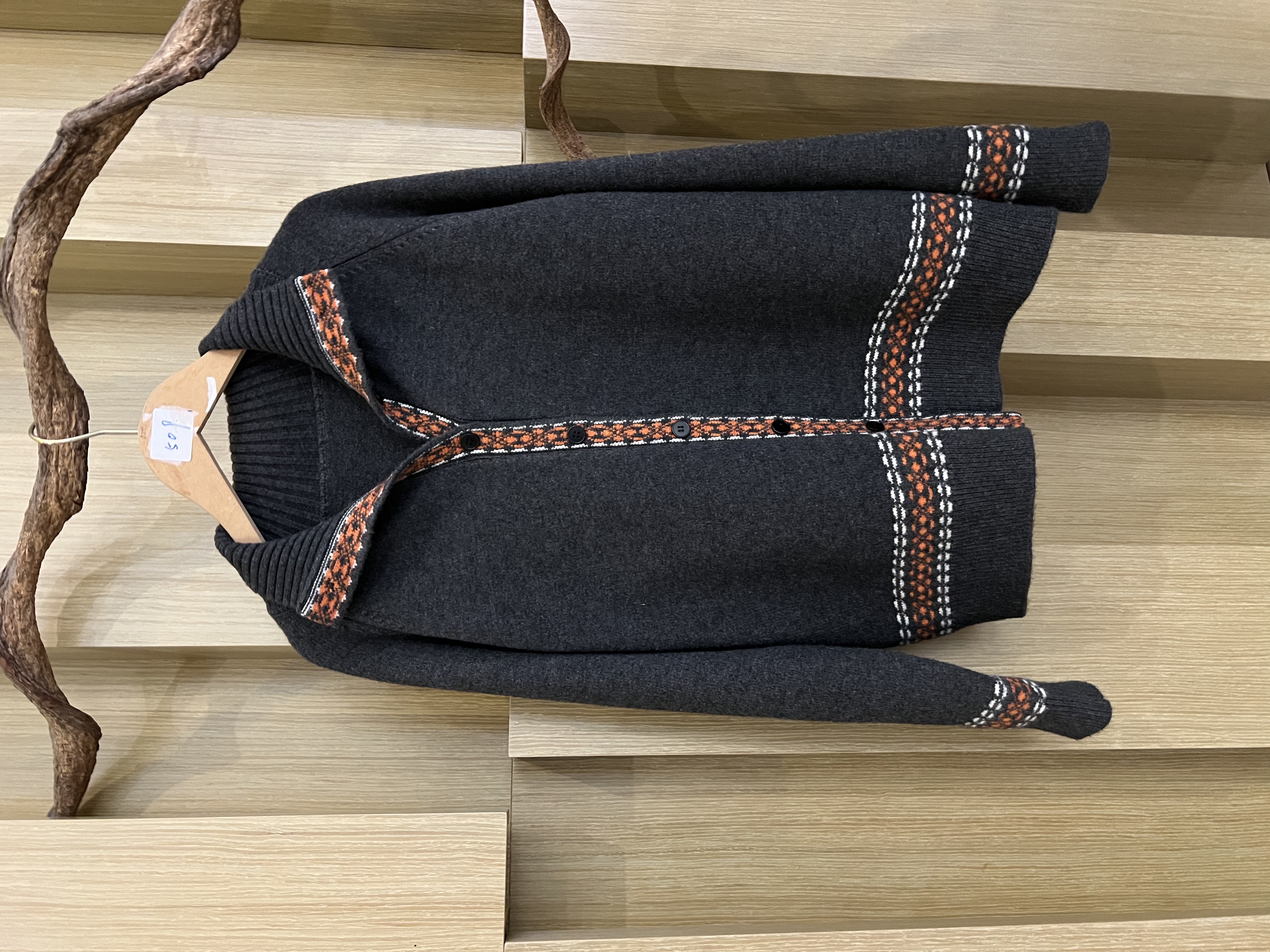 【嘉一定制】韩版时尚花边立领高级灰长袖秋冬女款上衣509