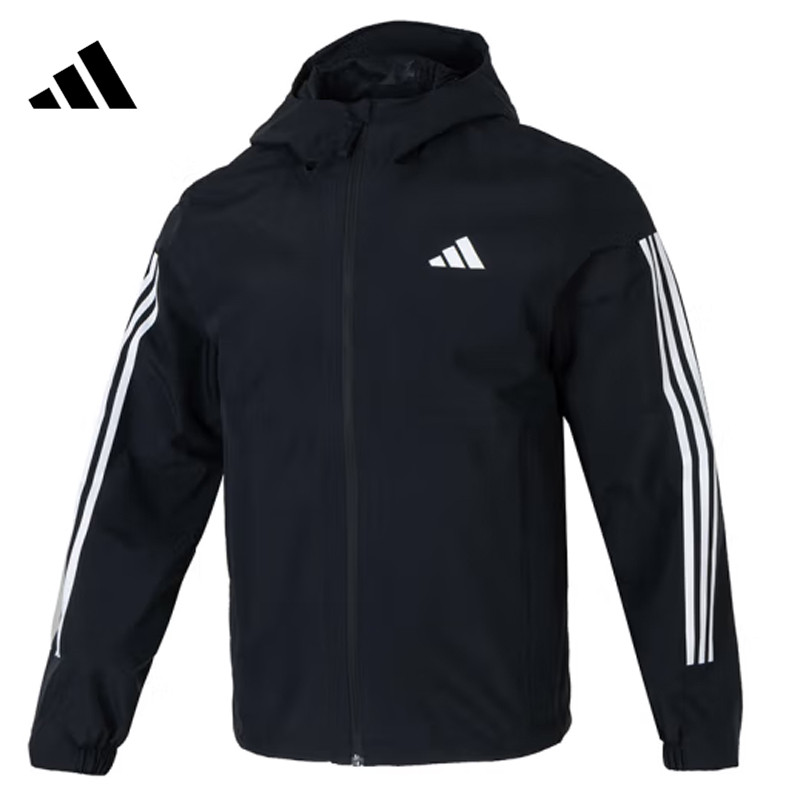 adidas阿迪达斯男款ESS 3S R.R JKT梭织连帽外套JD1043